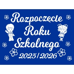 napis z filcu  rozpoczęcie roku szkolnego